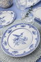 Hermia Vajilla de Porcelana 26 Piezas Azul y Blanco